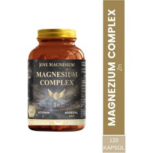 Jove Magnezyum Complex 120 Capsul / Magnezyum Biglisinat, Malat, Sitrat +Çinko ve C Vit.