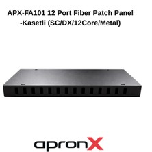 Apronx 12 Port Sc Dx Fiber Optik Patch Panel Kasetli Kızaklı