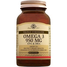Solgar Omega-3 950 Mg 100 Kapsül Amerika Menşeli Tablet Formunda Kalp Sağlığını Destekler