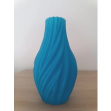 3D Baskı Modern Spiral Dekoratif Vazo – Şık Salon Masaüstü Biblo Vazo (95X95X170 Mm)