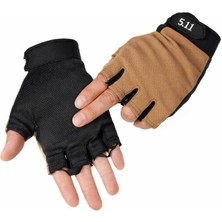 Single Swrod Single Sword Yarım Parmak Taktik Eldiven & Asker Polis Dağcı Avcı Sporcu Eldiveni