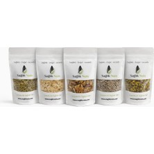 5’li Kuruyemiş Paketi 200'ER gr Fıle Badem Ceviz Içi Antep Fıstığı Kabak Çekirdeği Içi Avantajlı Set