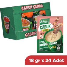 Knorr Çabuk Çorba Kıtırlı Kremalı Tavuk 18 gr x 24 Adet