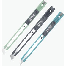 Uttil Uttıl PTUK07 Profesyonel 3’lü Set (PTUK07-SS+PTUK07-30+PTUK07-NS) 9 mm Maket Bıçağı Seti.