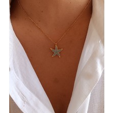 Deniz Yıldızı Figürlü Çelik Kolye