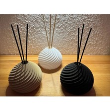 Modern Spiral Tasarımlı Oda Kokusu Şişesi | Pla 3D Baskı Dekoratif Şişe 105X105X83 mm