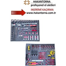 ALWAYSSPEED Ht-Rico Dolu Takım Arabası Içi Lokma Takımı Bits Torx Uç 205 Parça