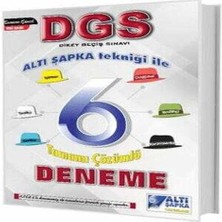 Bilfold Altı Şapka Yayınları Dgs Altı Şapka 6 Çözümlü Deneme