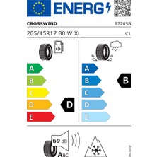 Crosswind 205/45R17 88W Xl Grip Peak 4s Oto Dört Mevsim (Üretim TARIHI:2026)