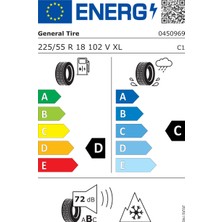 General 225/55R18 102V Xl Snow Grabber Plus Suv Kış Lastiği (Üretim TARIHI:2025)