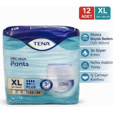 Tena Proskin Pants Xl Plus 12 Adet Yetişkin Hasta Bezi Külot Tip Ekstra Büyük Beden (120-160 Cm)