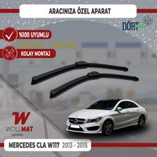 Wollmat Mercedes Cla Silecek W117 2013 2015 Silecek Takımı Araca Özel