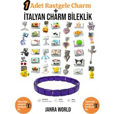 Janra World 1 Adet Rastgele Charm + Italyan Charm Bileklik Seti | Sürpriz Hediye Ile Birlikte