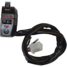 KUBA Cg 125 Sol Kumanda Komple Siyah