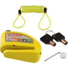 OEM Motosiklet Disk Kilidi Alarmlı Yüksek Ses Sarı