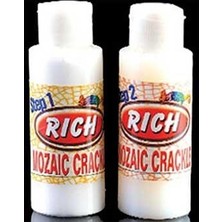 Rich Mozaik Çatlatma Renkli Step 1 + Step 2 Modeli 60 cc + 60 cc Tek Ebat Özelliği