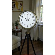 Mey İthalat Mey Ithalat® Eskitme Tripod Ayaklı Dekoratif Saat