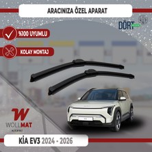 Wollmat Kia Ev3 Silecek 2024 2026 Arası Uyumlu Silecek Takımı Araca Özel
