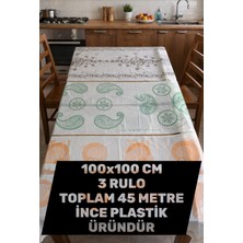 Ecoflex 45 ADET Kullan At Masa Örtüsü Sıvı Geçirmez(3 Rulo) Tek Kullanımlık 100X100 cm Piknik Sofra Örtüsü