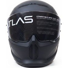 Gümrük Bey Ruroc Atlas 3.0 Matte Black Xl Kapalı Motorsiklet Kaskı