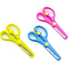 Bigpoint Yaylı Korumalı Makas 3 Parça Renkli Çocuklar İçin Güvenli Kullanım