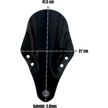 Ön Siperlik Tur Camı Siyah 2020-2024 Cf Moto SR250 Uyumlu