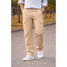 Comstar Erkek Premium Comfort Taş Kargo Baggy Pantolon