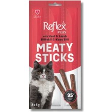 Reflex Meaty Sticks Biftek & Kuzu Kedi Ödülü 3X5GR x 12 Adet