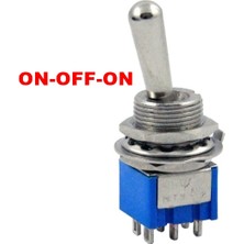 Maroces MR-148H 12MM Toggle Swıtch On-Off-On 6 Bacaklı (MTS-203L)