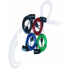 Ctvr 12 x 800 Halat Kilit Eko High Motorsiklet Kilidi Karışık Renkli