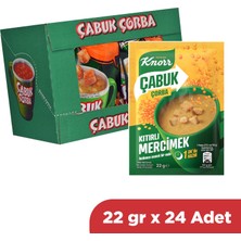 Knorr Çabuk Çorba Kıtırlı Mercimek 22 gr x 24 Adet