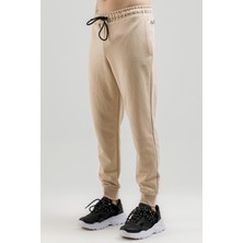 Airlife Sportswear Erkek Hafif Slim ve Ribana Paçalı Eşofman Altı Bej