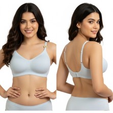 F.k Kadın Lingerie Lazer Kesim Push Up Balensiz Sütyen