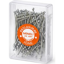 Lavin Scarfs MİNELİ TOPLU İĞNE GÜMÜŞ 100 LÜK