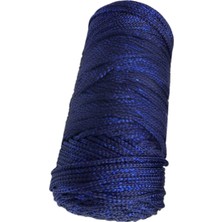 Akıllı Durak Makrome Ipi 3mm Polyester Lacivert Simli