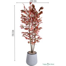 Yapay Çiçek Sitesi 3 Gövdeli Yapay Akçaağaç Ağacı 216 cm