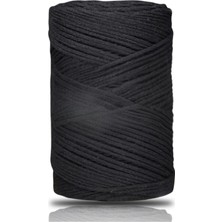 Akıllı Durak Pamuk Makrome 2 mm Siyah