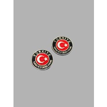 Türkiye Ay Yıldız Fındık Arma Döküm Araç Aksesuarı Siyah