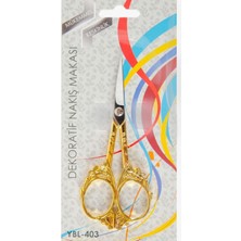 Akıllı Durak Nakış Makası Dekoratif Altın Kelebek YBL-403 Model 22
