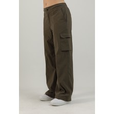 Airlife Verona Outdoor Zw-2 Kadın Kapaklı Cep ve Ayarlanabilir Paçalı Pantolon Haki