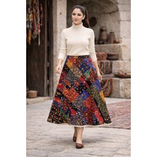 Tosbikotantik Kişiye Özel Tasarım Patchwork Pazen Etek