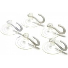 Belle Fusion Mey Ithalat® Kancalı Cam Vantuzu 5 Adet