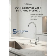 Softhydra 304 Paslanmaz Çelik / Krom Su Arıtma Musluğu Krom– Evrensel Uyumlu