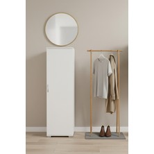 EUR063 Çok Amaçlı Temizlik ve Ütü Masası Dolabı Beyaz