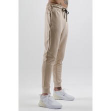 Airlife Fleece Erkek Içi Yünlü Hafif Slim Eşofman Altı Bej