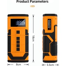 Venandin Aırgon ACARG001 Kablosuz Hava Kompresörü ve Akü Takviye Cihazı Kiti 8AH