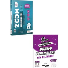 Ankara Yayıncılık 8. Sınıf Fen Bilimleri Branş Denemesi + Günay Yayınları Zoom Soru Bankası