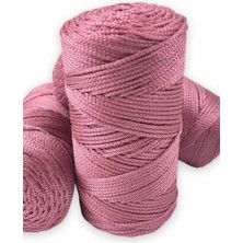Akıllı Durak Makrome Ipi 3mm Polyester Gül Kurusu