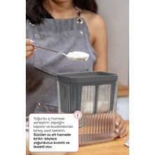 Lumindra Yoğurt Süzme Filtreli Saklama Kabı 2,2 Litre