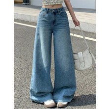 DENİKK Trend Tint Yıkamalı Bol Paça Baggy Jean Denim Pantolon-Trend Tınt Washed Wıde Fıt Baggy Jean Denım